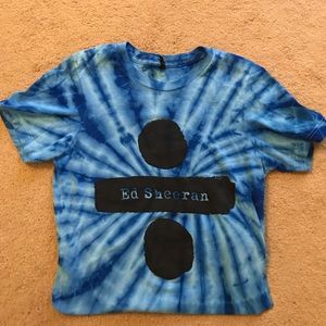 FREE ITEM Women’s Ed Sheeran Tye Dye Blue T shirt